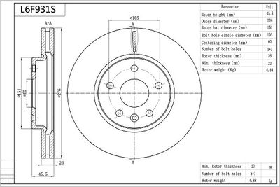 AISIN L6F931S