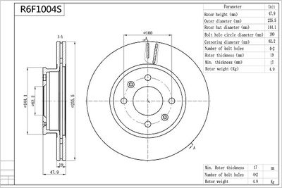 AISIN R6F1004S