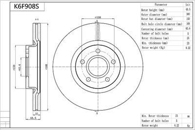 AISIN K6F908S