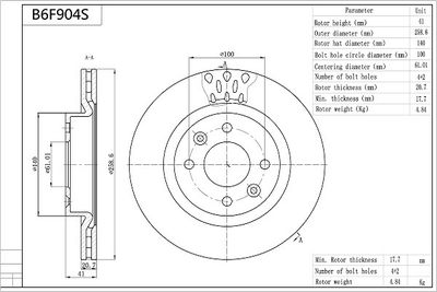 AISIN B6F904S