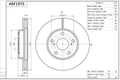 AISIN A6F197S