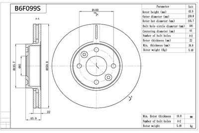 AISIN B6F099S