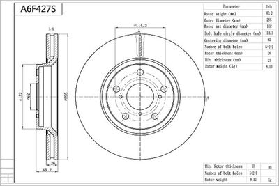 AISIN A6F427S