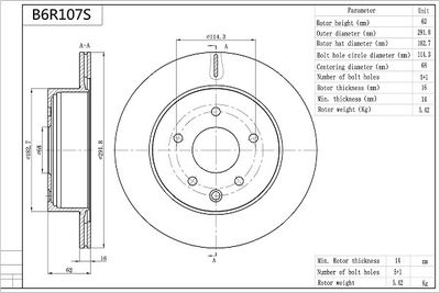 AISIN B6R107S