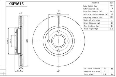 AISIN K6F961S