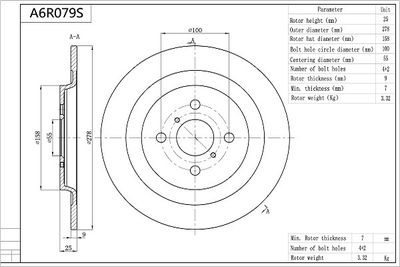 AISIN A6R079S