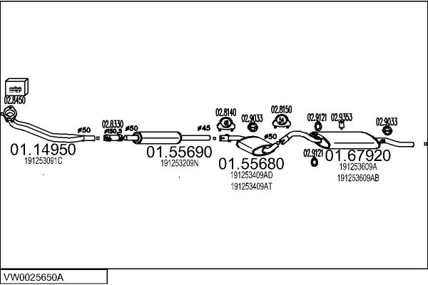 MTS VW0025650A008050