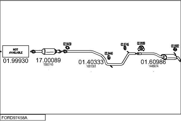 MTS FORD97458A033350