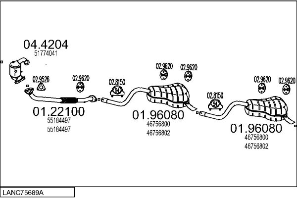 MTS LANC75689A018250