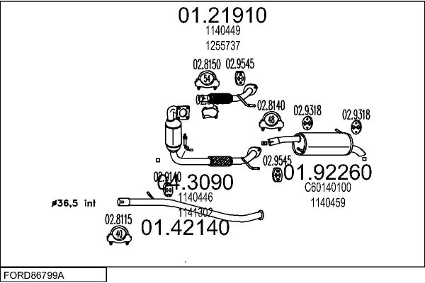 MTS FORD86799A016102