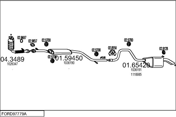 MTS FORD97779A005820