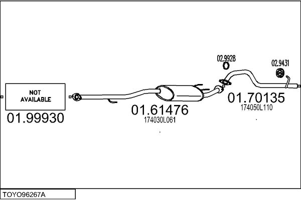 MTS TOYO96267A034581