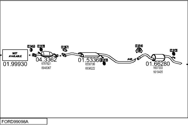 MTS FORD99098A001584