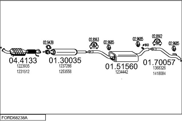 MTS FORD68238A030406