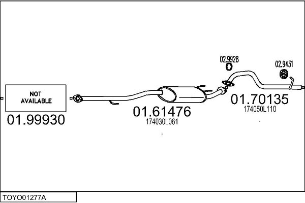 MTS TOYO01277A025452