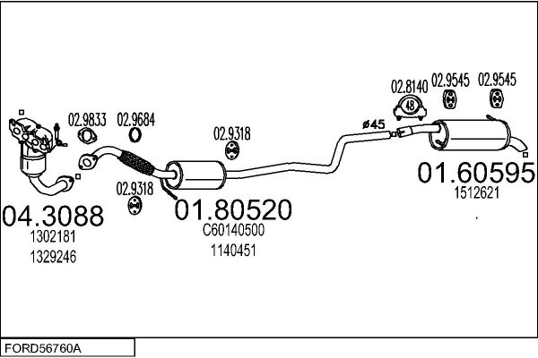 MTS FORD56760A016361