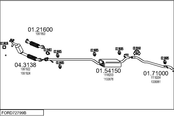 MTS FORD72799B014485