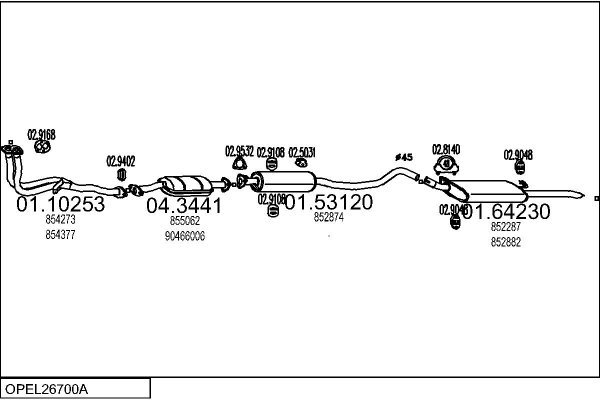 MTS OPEL26700A000965