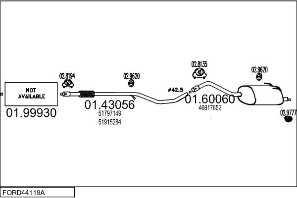 MTS FORD44119A030839