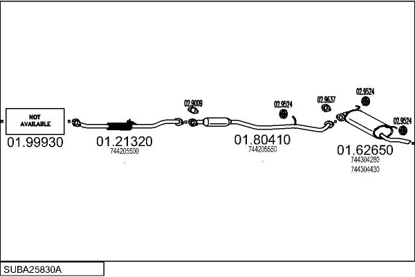 MTS SUBA25830A004403