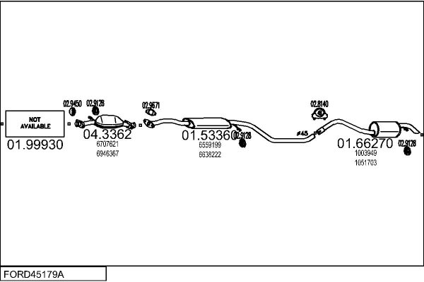 MTS FORD45179A001099