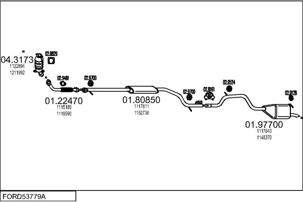 MTS FORD53779A015492