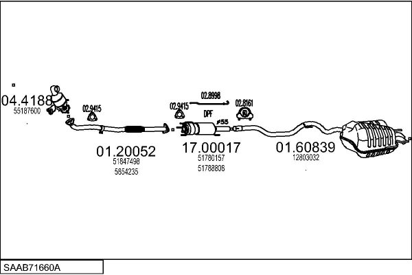 MTS SAAB71660A018254