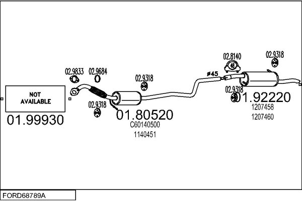 MTS FORD68789A016625