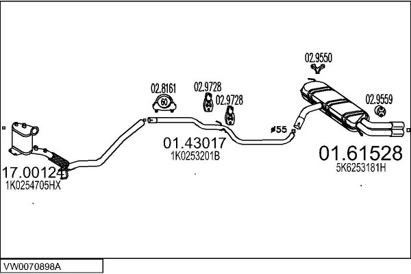 MTS VW0070898A031338