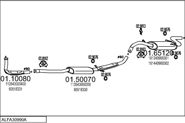 MTS ALFA30990A000122