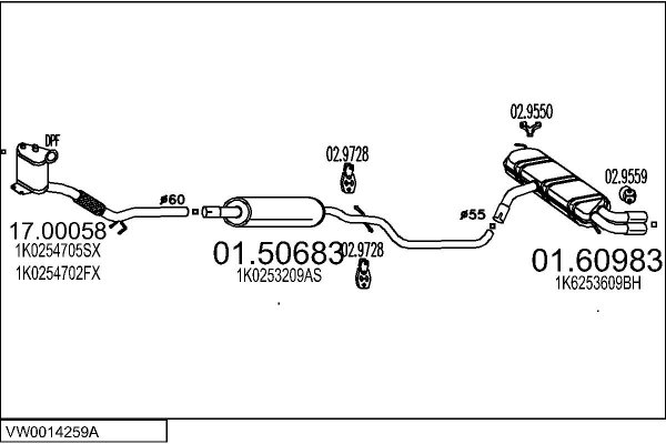 MTS VW0014259A018919