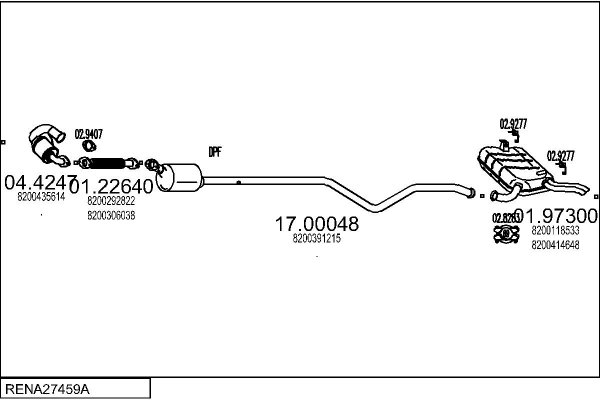 MTS RENA27459A018645