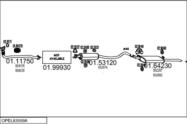 MTS OPEL83559A001009
