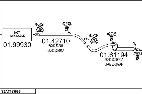MTS SEAT12389B028261