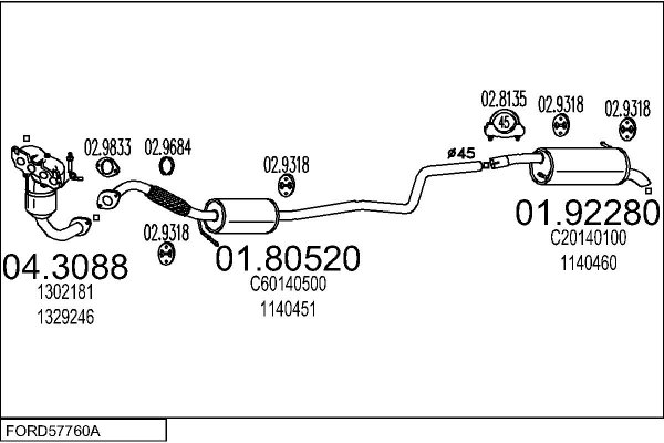 MTS FORD57760A016361