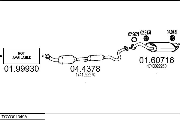MTS TOYO01349A016514