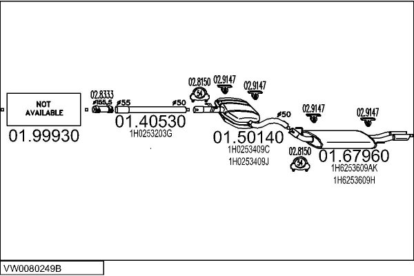 MTS VW0080249B001905