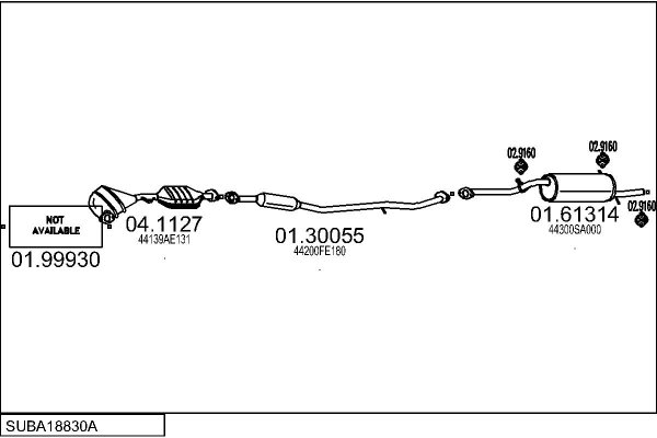 MTS SUBA18830A016999