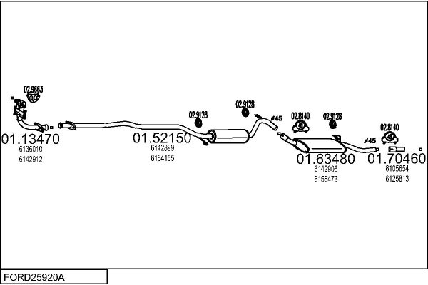 MTS FORD25920A001470