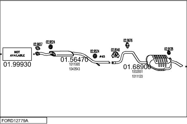 MTS FORD12779A001590