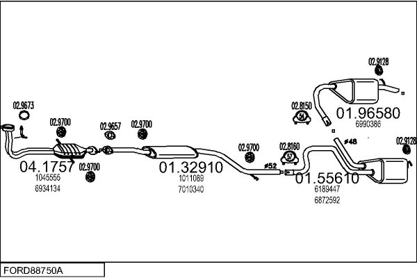 MTS FORD88750A001591