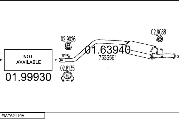 MTS FIAT62119A002550