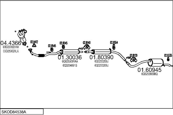 MTS SKOD84538A018149