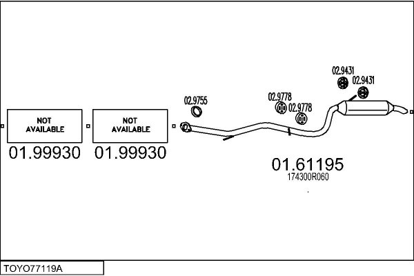 MTS TOYO77119A030877