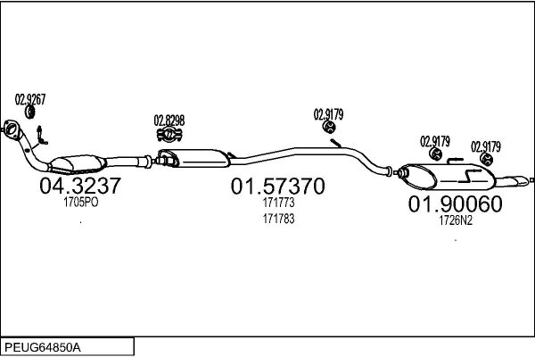 MTS PEUG64850A005627 MTS PEUG64850A005627