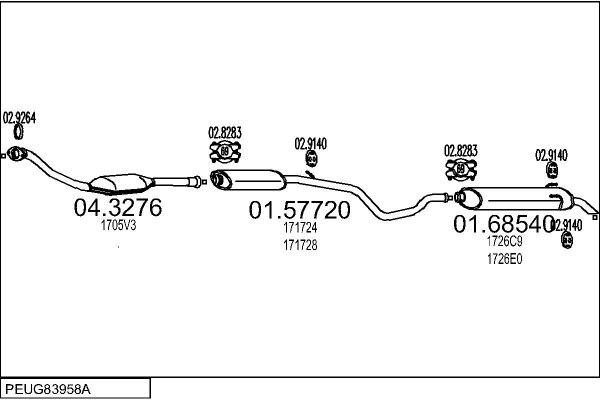 MTS PEUG83958A013557