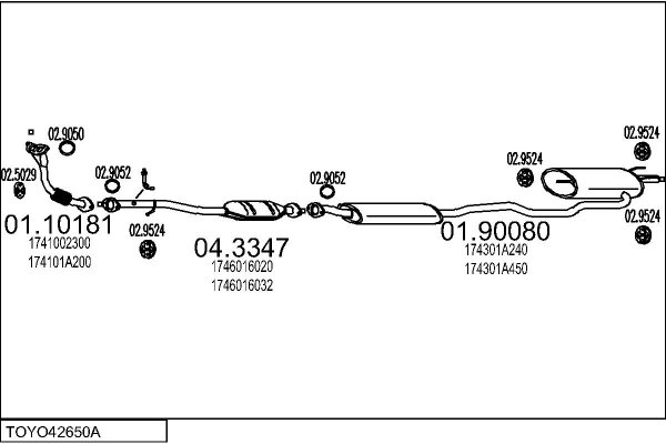MTS TOYO42650A003625