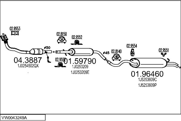 MTS VW0043249A015542