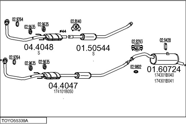 MTS TOYO55339A005400