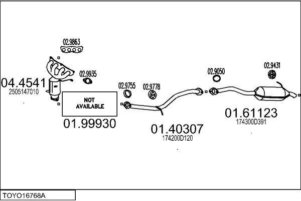 MTS TOYO16768A034982